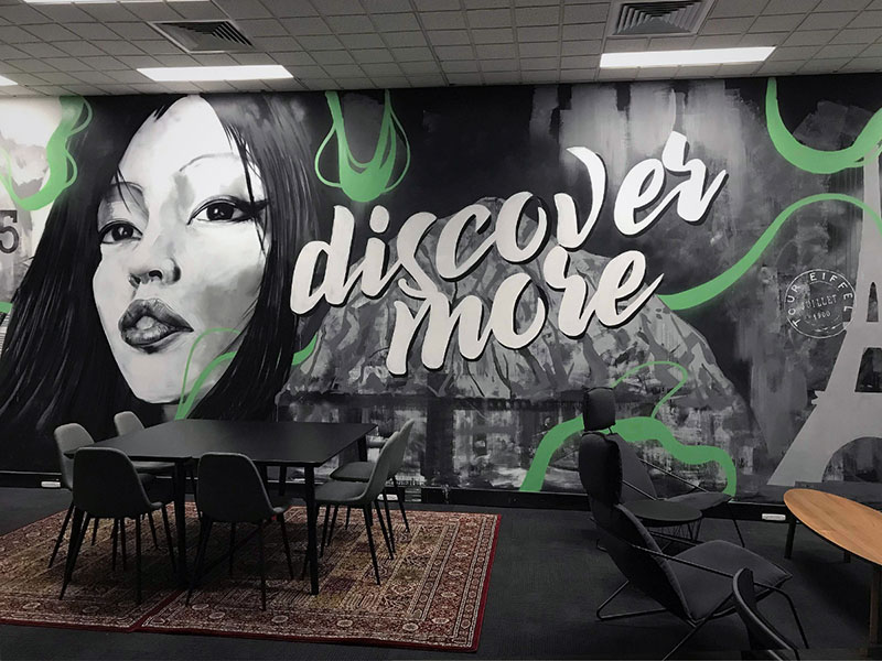 Discover More mural